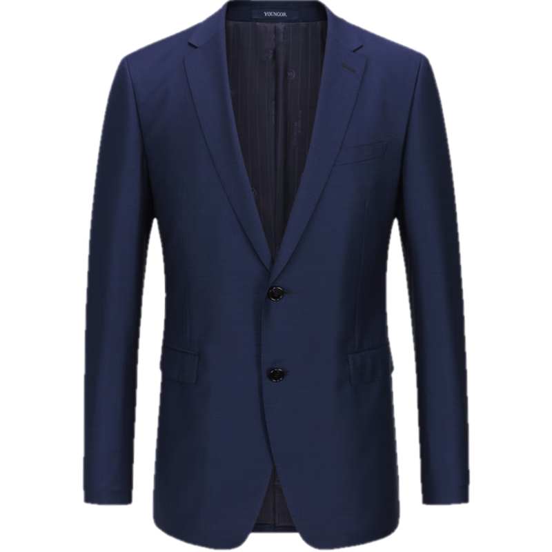 雅戈爾【性價比羊毛】西服男秋季單西男士高端修身西裝禮服外套商務(wù)休閑 【純羊毛】藏青220227 175C 175/92A