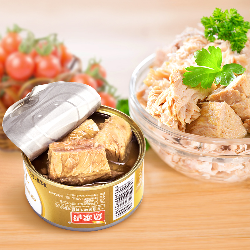 魚家香(yu jia xiang)鱼家香黄豆油浸金枪鱼罐头吞拿鱼 1罐185g