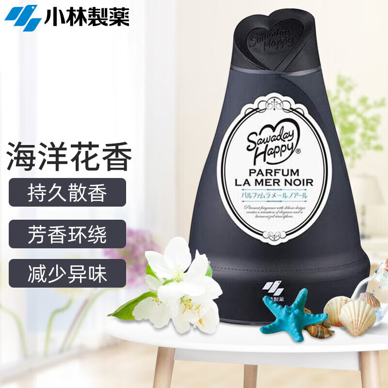 小林制药（KOBAYASHI）空气清新剂固体芳香剂海洋花香120g 卧室香氛厕所除味剂