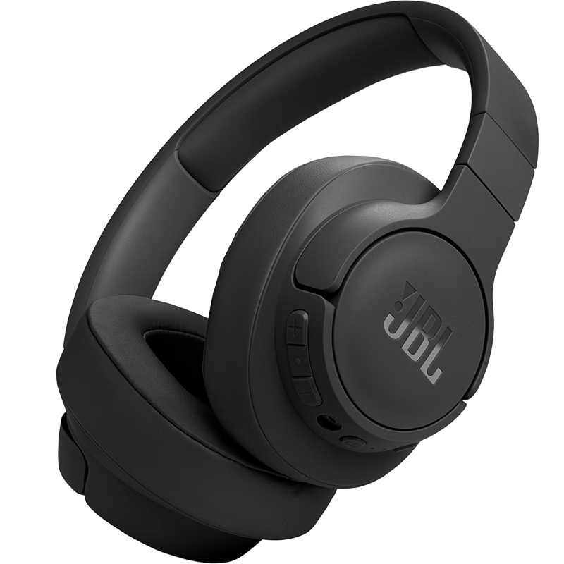 再降价、Plus会员、国补：JBL T770NC无线蓝牙降噪耳机 头戴式主动降噪游戏耳机 70小时续航 暗夜黑