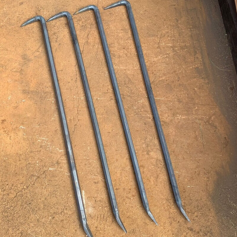 馍彭撬杠高锰钢撬棍手工铸造六棱钢木工拆模撬棍特种钢撬杠长撬棒木模