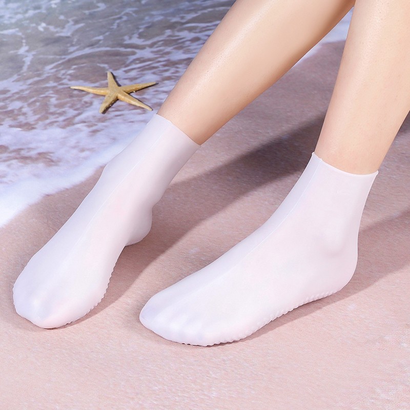 bnwtydhw 防水袜硅胶脚套浮潜游泳潜水袜涉水溯溪袜水上乐园成人沙滩