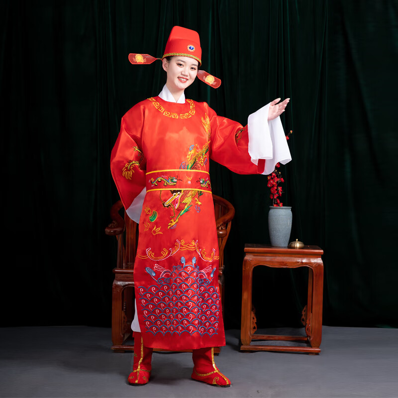 雅格罗伊古代女驸马状元服成人女驸马中状元状元服装演出服装新郎状元