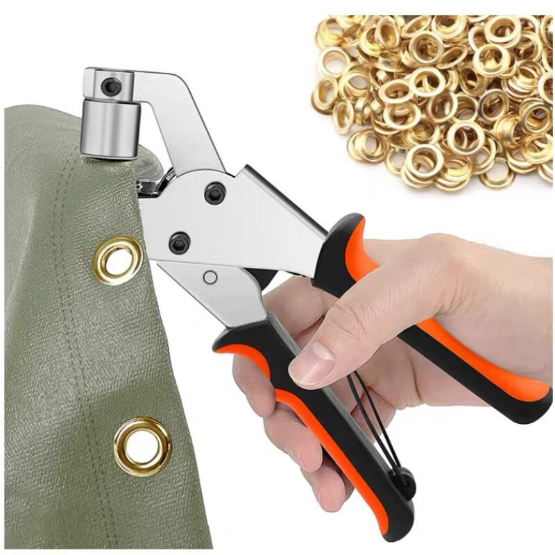 适之10mm钳压扣钳帆布篷布打孔钳手动打孔器喷绘布扣眼展架海报 10.