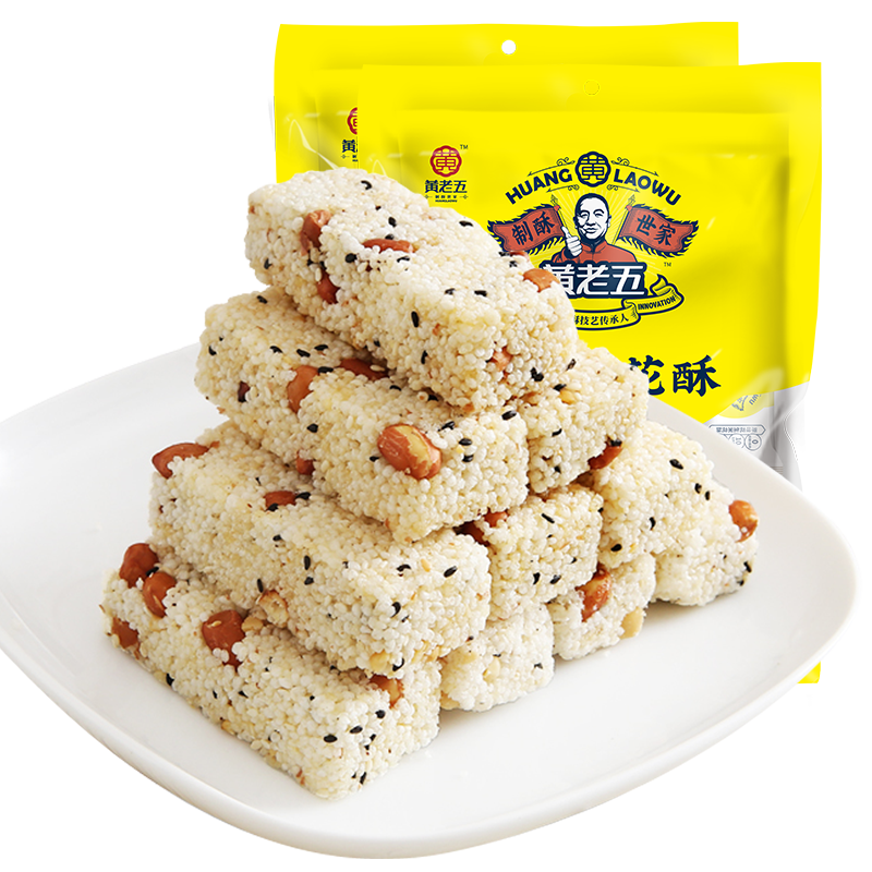 【黄老五】休闲零食花生米花酥糖袋装250g历史价格趋势和口感评测