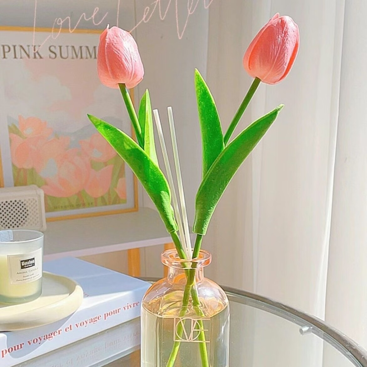 卫亮扩香棒小红书自制diy大师花艺香薰郁金香花朵香薰配件扩香棒挥发