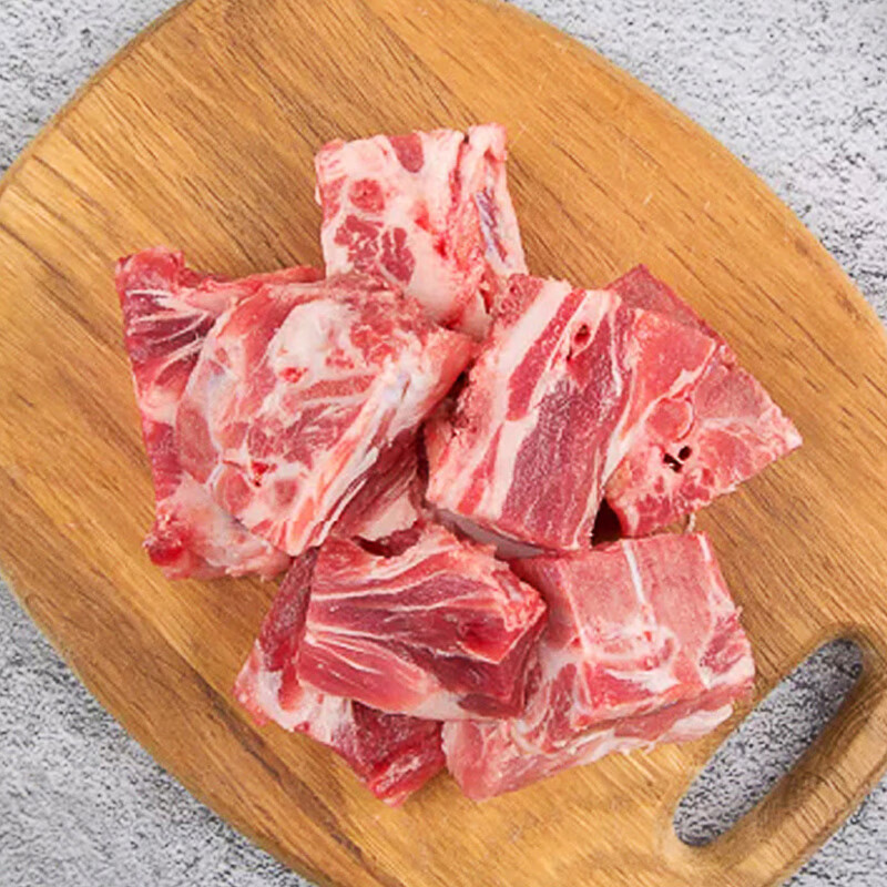 核酸已检测 伊比利亚黑猪梅花肉骨块带肉猪骨颈骨颈排骨 西班牙进口