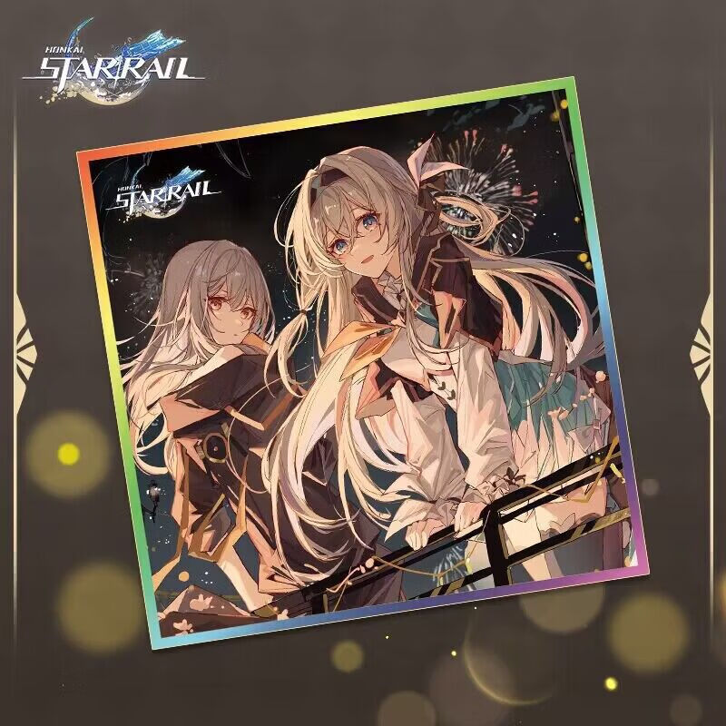 挽刻崩坏星穹铁道周边流萤花火色纸二次元动漫收藏书签卡片生日礼物