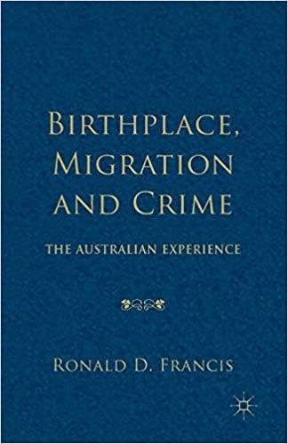 预订birthplace, migration and crime: the australian