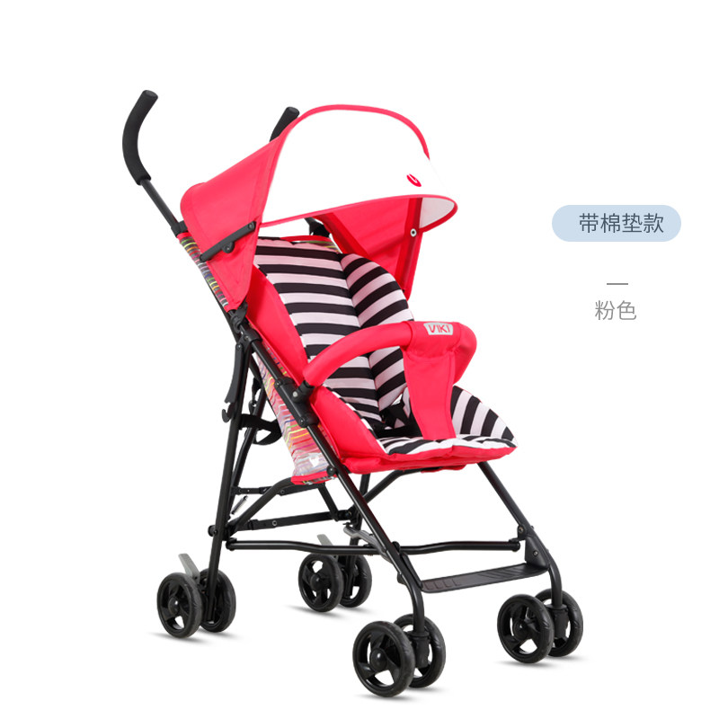 超轻便折叠 夏天出游简易婴儿网面小推车viki车可坐宝宝伞车溜娃手