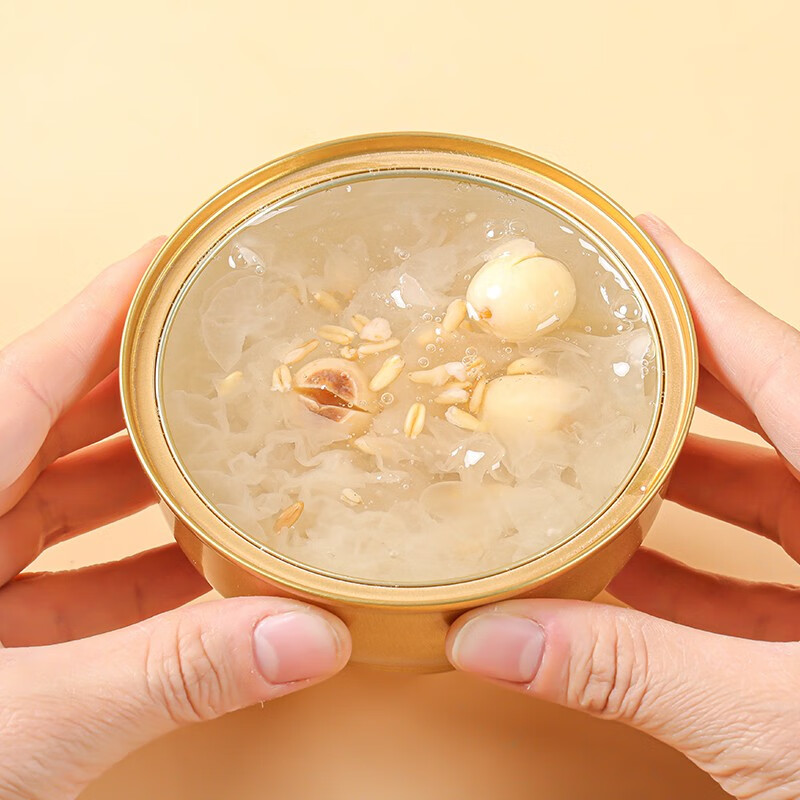 颜如耳即食鲜炖银耳羹 燕麦莲子口味速食轻食代餐 银耳莲子羹 白木耳 燕麦莲子口味 260g*6碗/箱