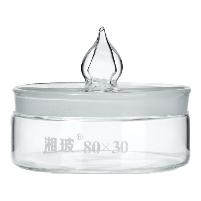 湘玻 玻璃稱量瓶扁型透明加厚高硼硅稱樣皿帶磨砂蓋實(shí)驗(yàn)室樣品稱量器皿 80*30mm 1個(gè)