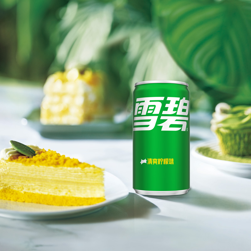 sprite 雪碧 柠檬味 汽水 碳酸饮料 200ml*12罐 整箱装 迷你摩登罐