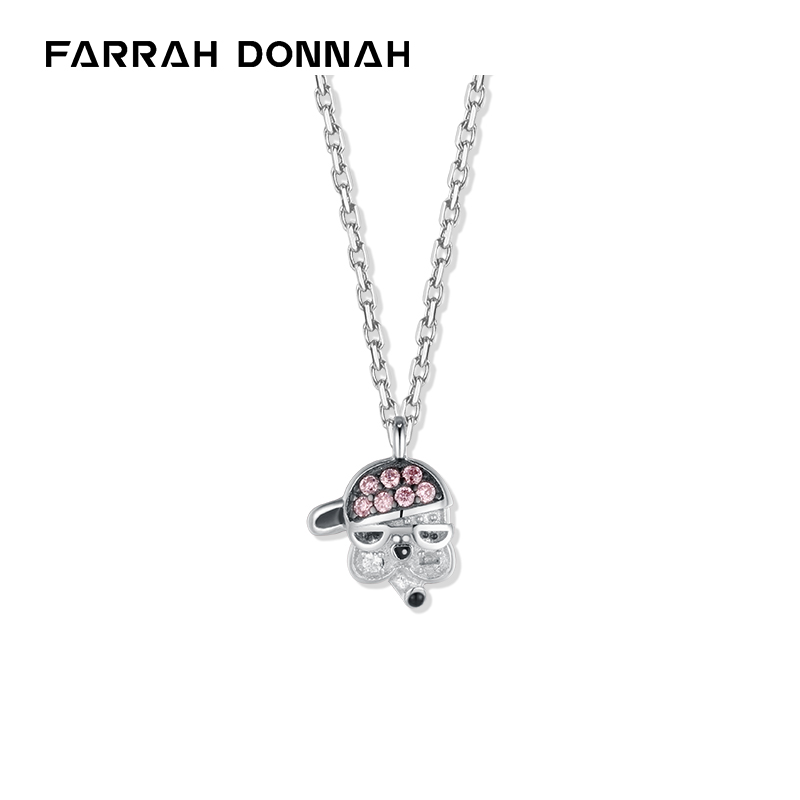 法斗（Farrah Donnah）法斗狗S925银项链网红锁骨链银镶钻个性时尚饰品小众设计女生礼物