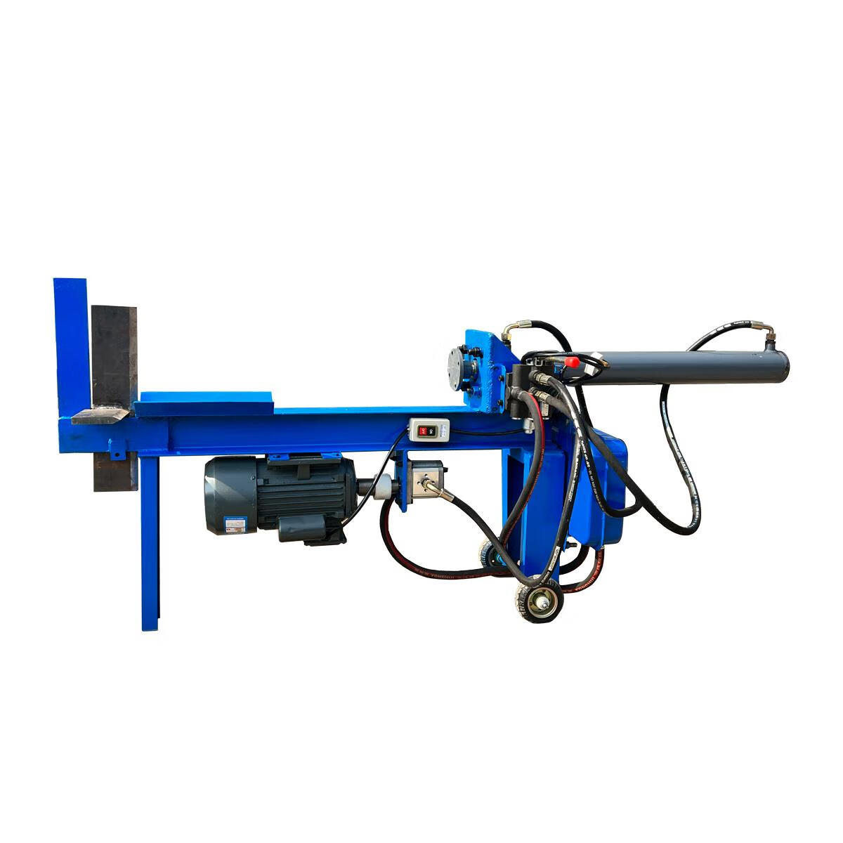 以琛定制新款电动劈柴神器大马力液压劈柴机劈木头破柴机劈材机器农村