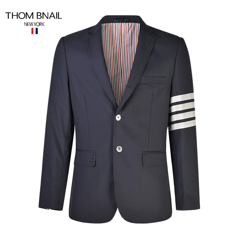thombnail tb四道杠羊毛西服四条杠修身时尚商务男士羊绒西装百搭休闲
