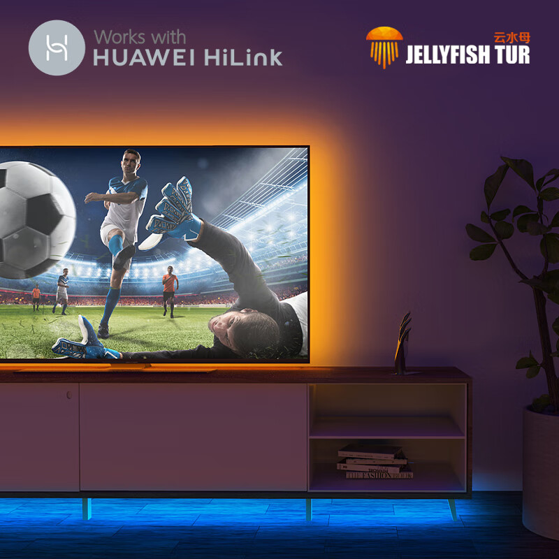 水母云（JELLYFISH TUR） 智能人体感应LED灯带 过道走廊床底楼梯灯条 起夜伴侣 远程控制 1米延长包【不含电源与控制器】