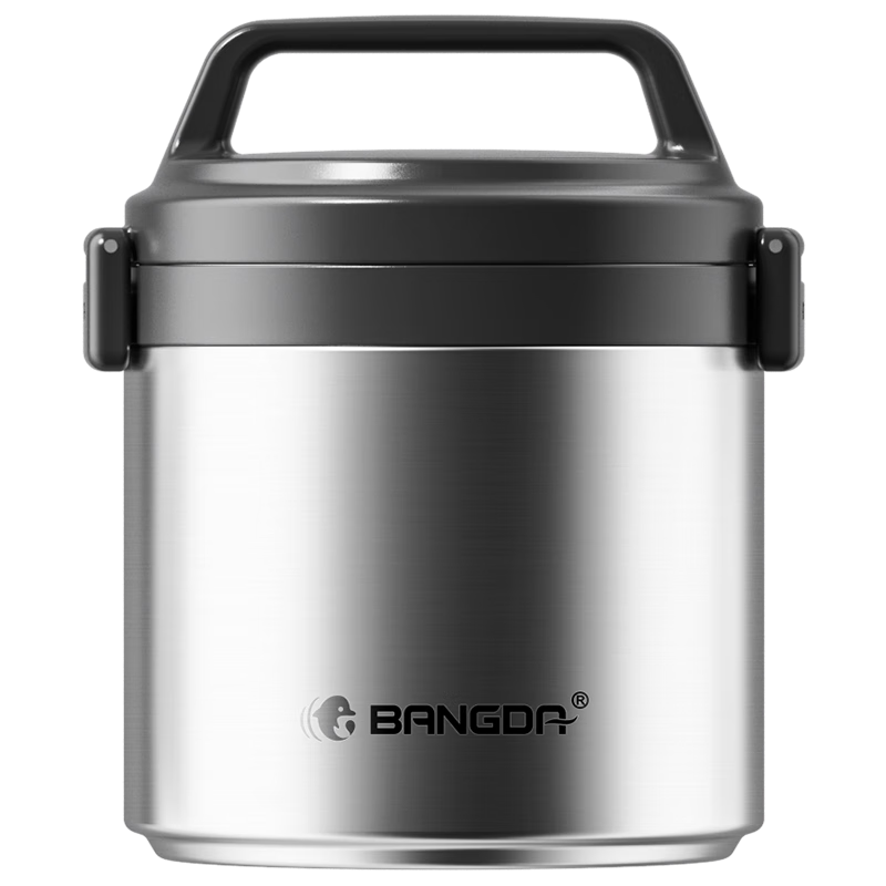 邦达（bangda）保温饭盒316不锈钢便当盒真空保温桶饭盒学生送饭户外餐盒提 锅 钢本色【1700ML】