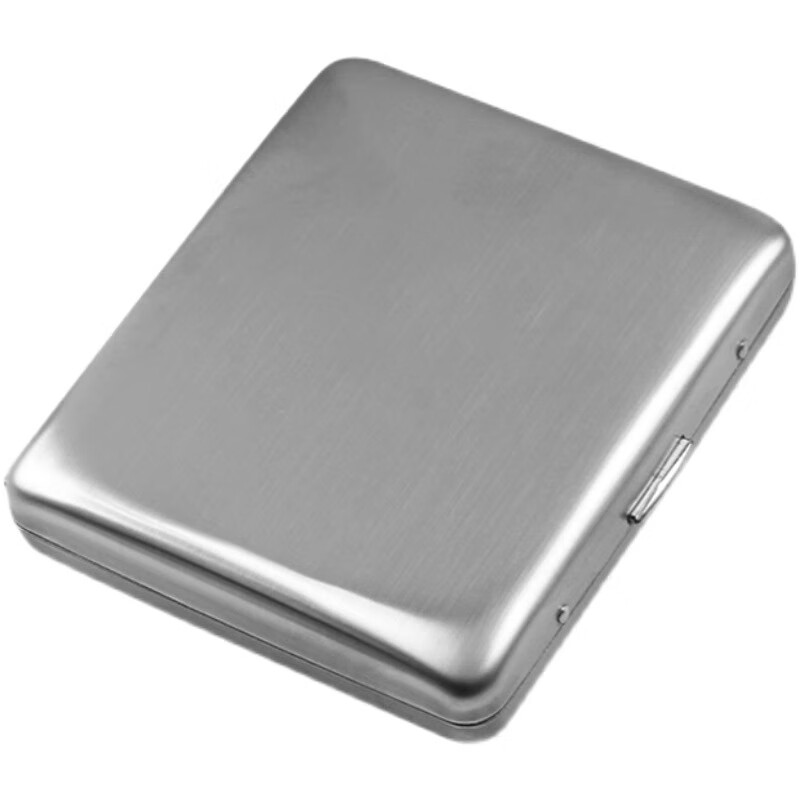 5mm中支烟专用烟盒20支装男士中粗两用烟盒不锈钢收纳盒便携式 中粗