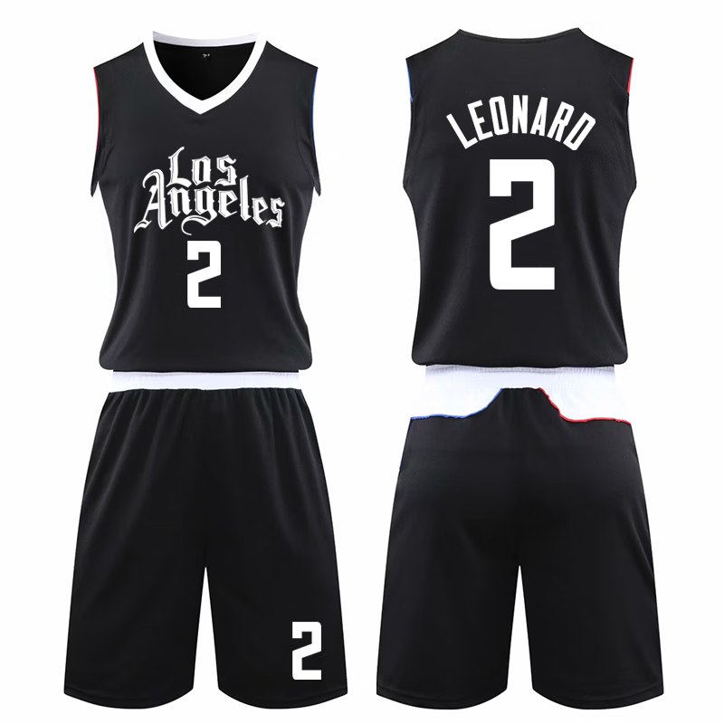 忆恬威少球衣快船队保罗乔治13号伦纳德城市版篮球服套装男定制背心夏