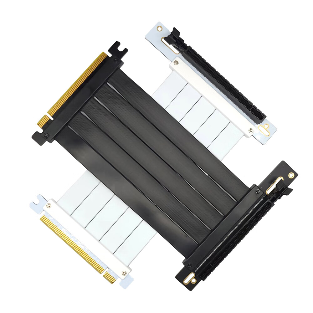 0显卡延长线显卡转向竖装线atx显卡连接线itx双反延长线x16 pcie4