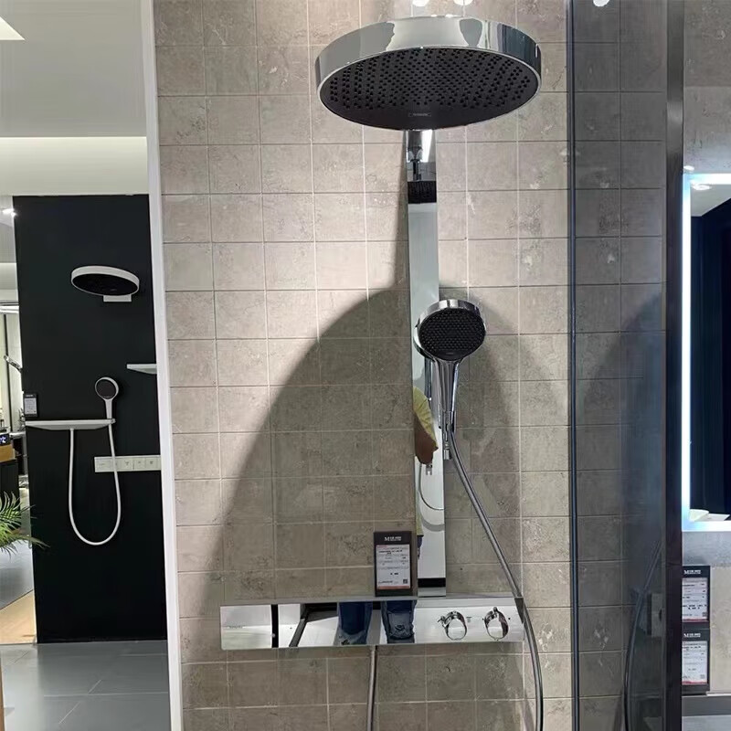 汉斯格雅德国原装进口360超大境雨花洒套装冷热增压恒温淋浴花洒26225007 门店同款镜雨全进口长