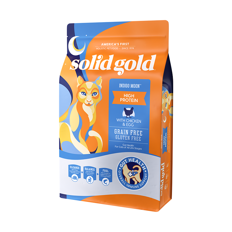 素力高（SolidGold）进口高蛋白金装金素鸡成猫幼猫全价猫粮12磅/5.44kg 效期24年12月