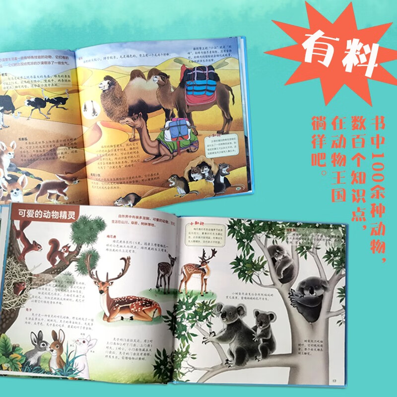 动物世界 全景图说动物百科绘本精装版--小麒麟原创童书暑假阅读暑假课外书课外暑假自主阅读暑期假期读物详情图