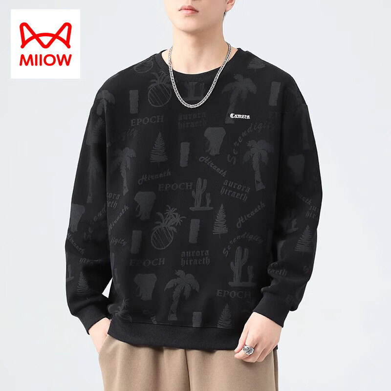 ���ڲ�����è�ˣ�MiiOW����ʿ���´����2024�¿����Բ��ӡ����ñ����T��������װ���·� 827��ɫ���� 4XL