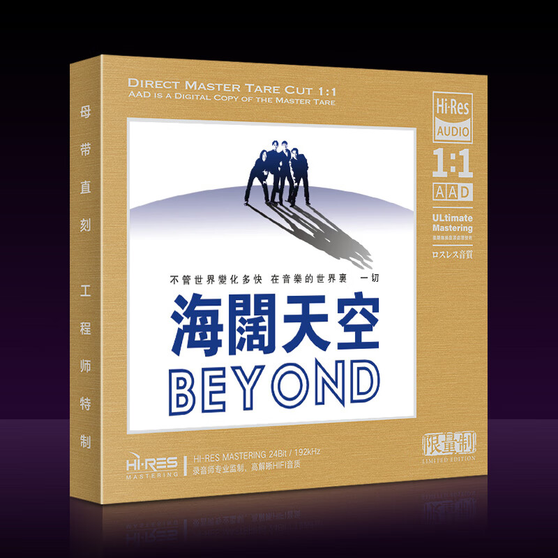 正版唱片 黄家驹beyond专辑 海阔天空 精选粤语经典歌曲 母盘母带直刻