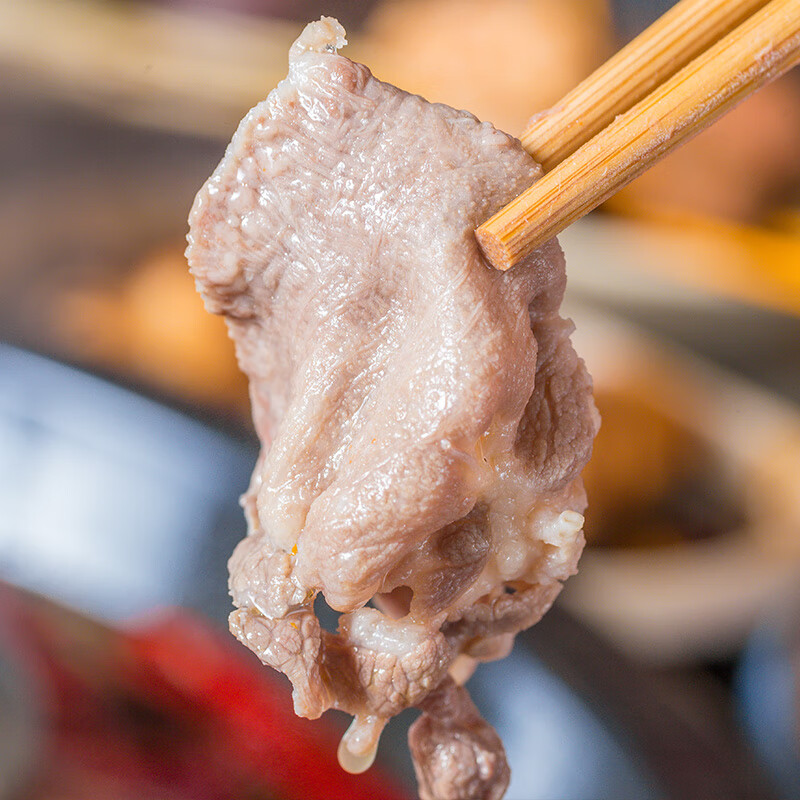 月盛斋 内蒙原切羔羊肉卷400g 火锅食材 烧烤食材 中华老字号