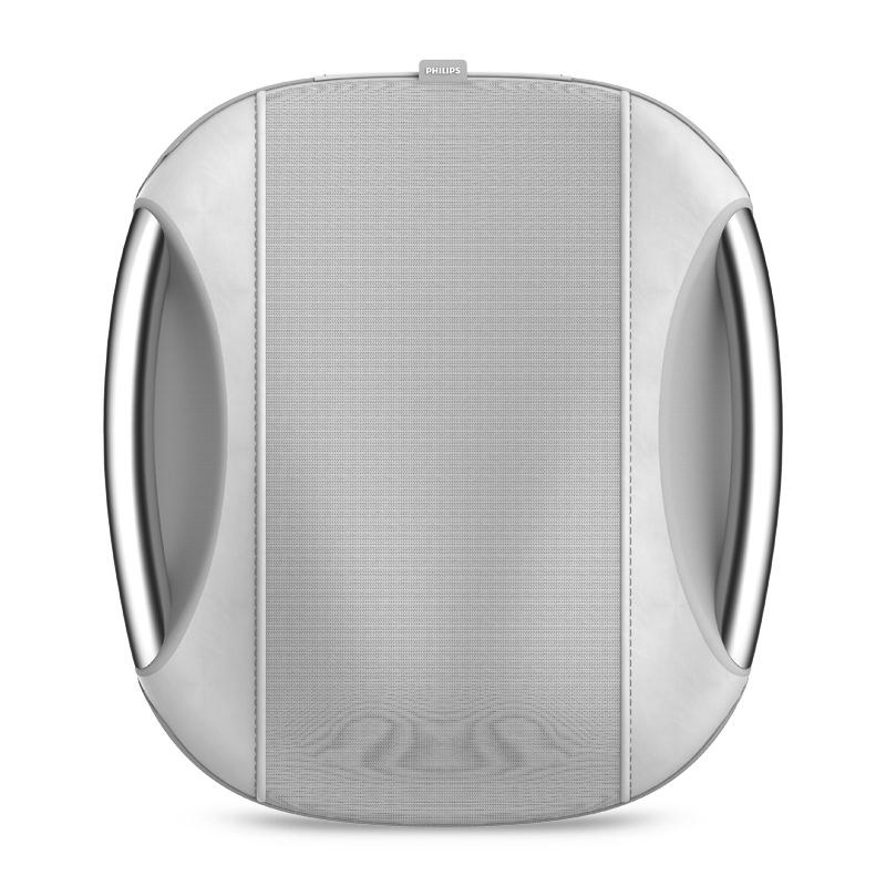 飞利浦腰部按摩器背部按摩仪多功能腰椎揉捏热敷腰肌劳损按摩仪办公室神器靠枕送男女友生日礼品5101B 【灰色】有线按摩器