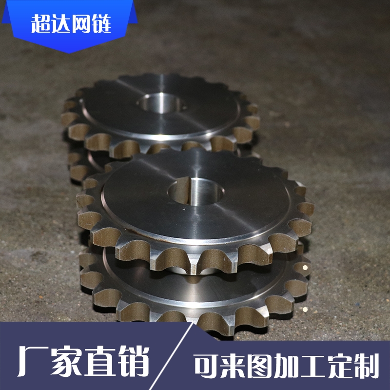 定制3分4分5分6分20齿不锈钢传动链轮  08a08b10a12a16a304双排链轮