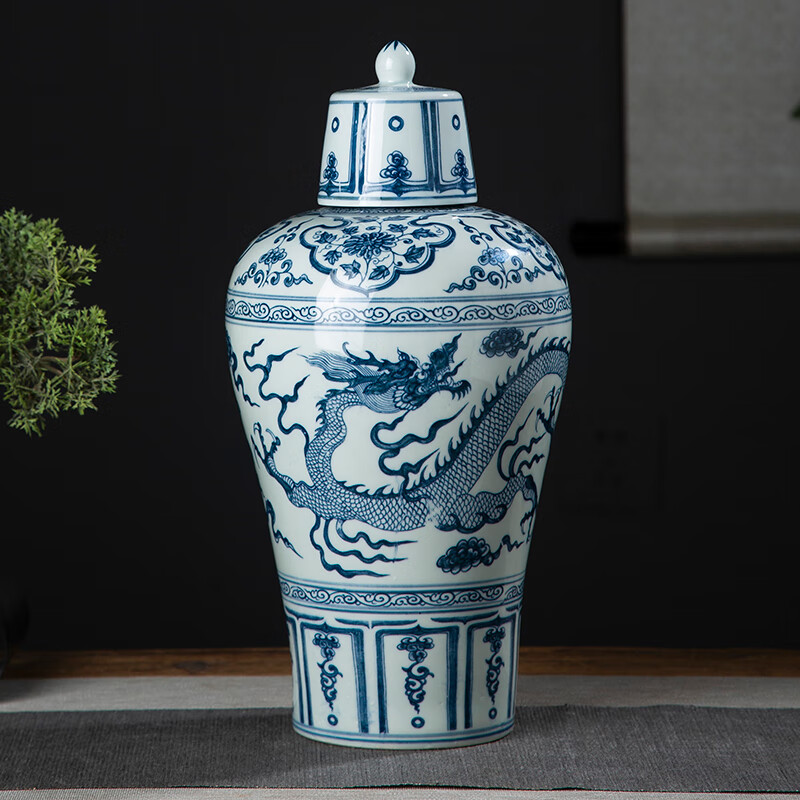 宇睿 景德镇元青花陶瓷茅台酒瓶家用5斤装密封酒坛子空瓶仿古装饰酒瓶