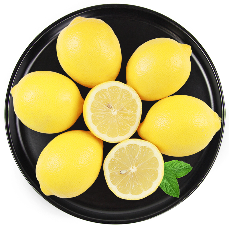 黄柠檬新鲜 精选一级果水果批发 皮薄多汁 2斤装 单果约100-200g