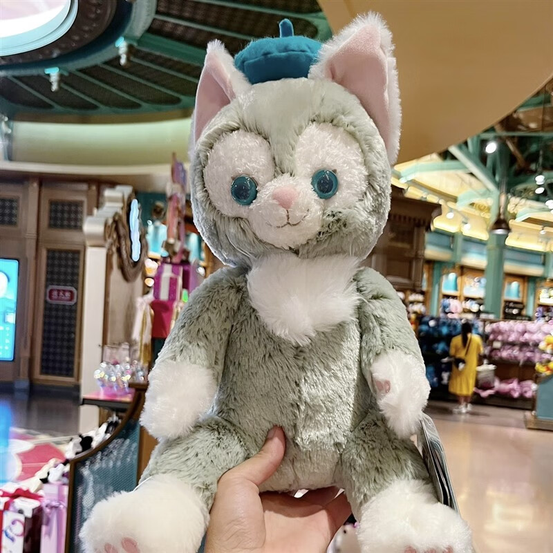 迪士尼(disney)杰拉多尼毛绒公仔玩具玩偶画家猫咪毛绒娃娃礼物女托尼