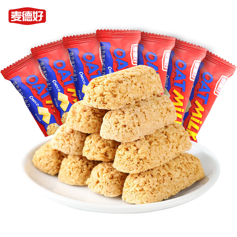 麦德好营养麦片巧克力 香甜酥脆代可可脂巧克力食品 燕麦巧克力1500克（约132颗）