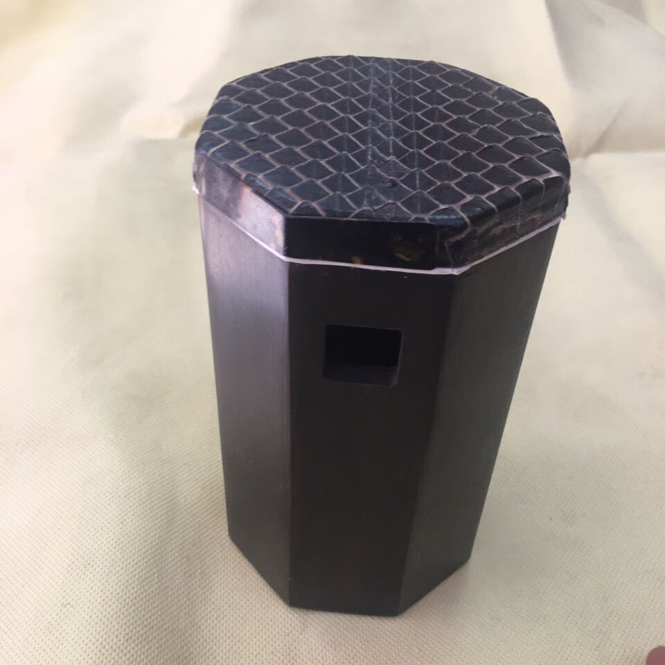 黑檀曲胡筒河南曲胡乐器配件黑乌蛇皮坠琴筒精制黑檀曲胡筒坠琴筒