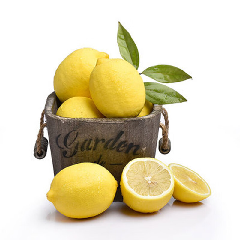 果迎鲜柠檬 新鲜水果 生鲜 黄柠檬 黄柠檬5斤中果（30-50g）