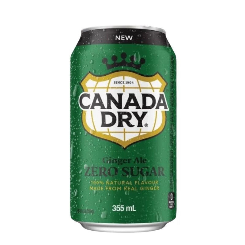 i加拿大进口canada dry zero 0度 无蔗糖 姜汁汽水干姜 生姜水苏打