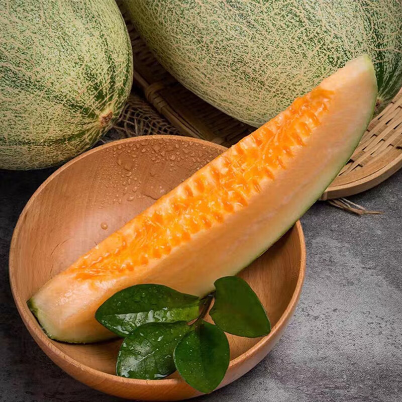 好评率:87%海南哈密瓜西州蜜玲珑蜜瓜新鲜水果带箱  西州蜜3-5个8.