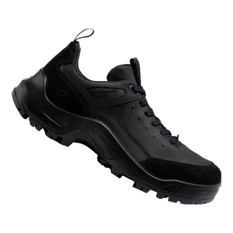 爱步（ECCO）户外运动鞋男 休闲跑步鞋登山徒步鞋耐磨抓地鞋子 越野822354 HL 黑色82235451052 41