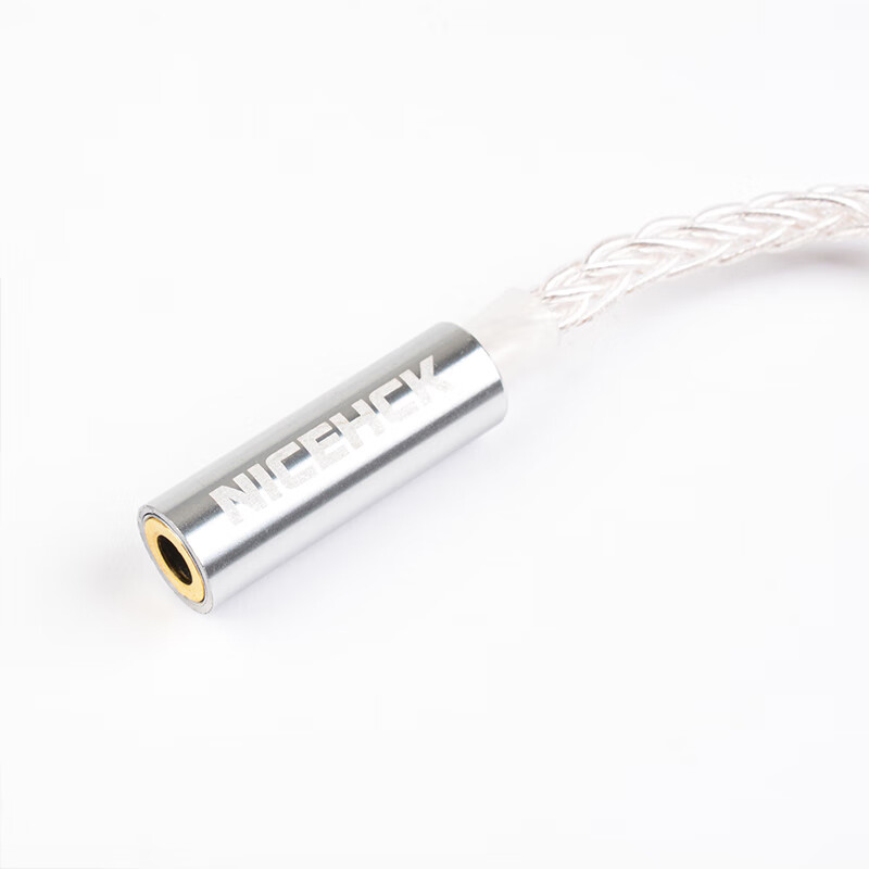 NICEHCK转接线适用于苹果Lightning安卓TypeC原道HiFi小尾巴DAC转接头解码耳放 Type-C转4.4mm 8股纯银