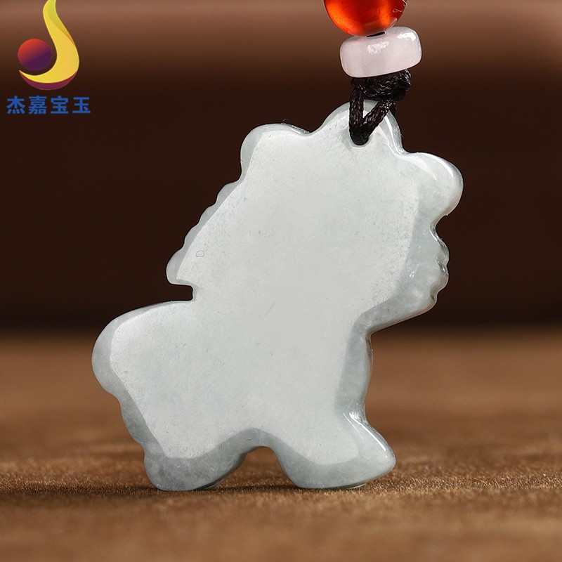 杰嘉宝玉   原创新款真品翡翠生肖虎玉坠男女礼物卡通虎吉祥立体玉吊坠玉石玉挂件玉器配饰带证书免费刻字