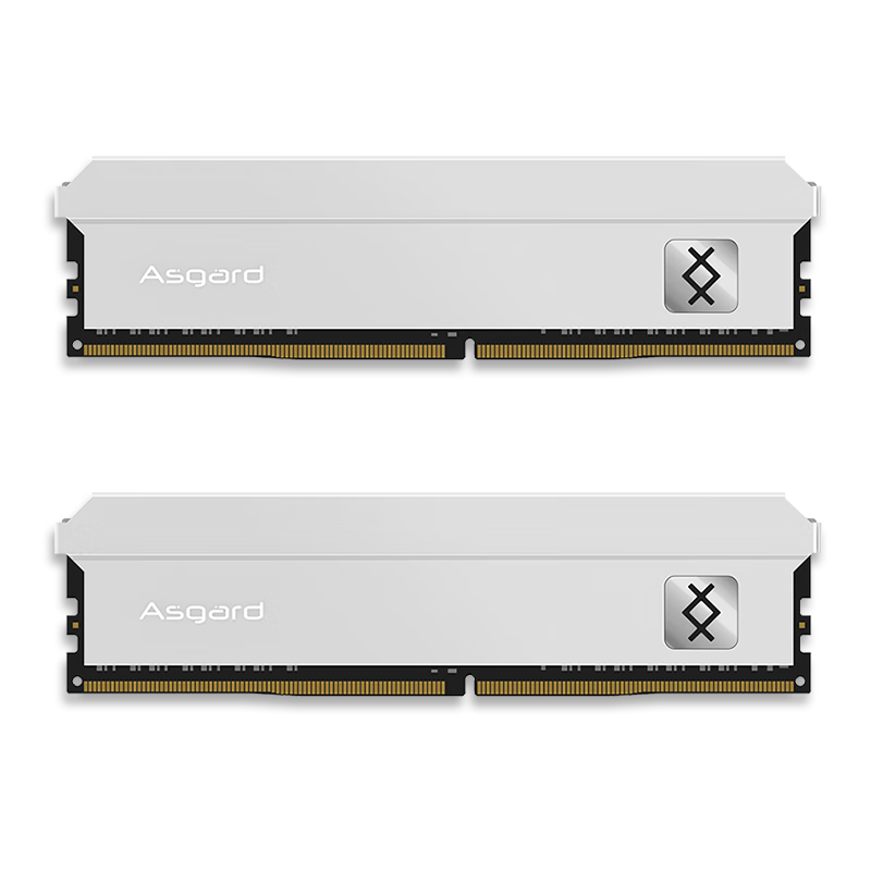 Asgard 阿斯加特 64GB(32Gx2)套装 DDR5 6400 台式机内存条 弗雷系列-钛银甲 CL32