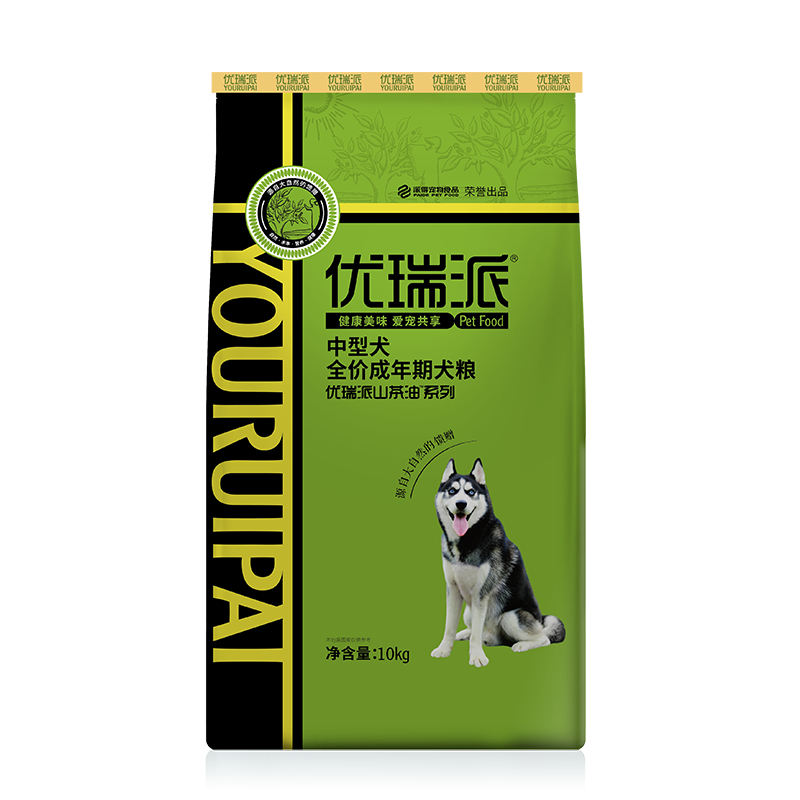 优瑞派狗粮 中大型犬 哈士奇金毛拉布拉多边牧柴犬 成犬10kg20斤