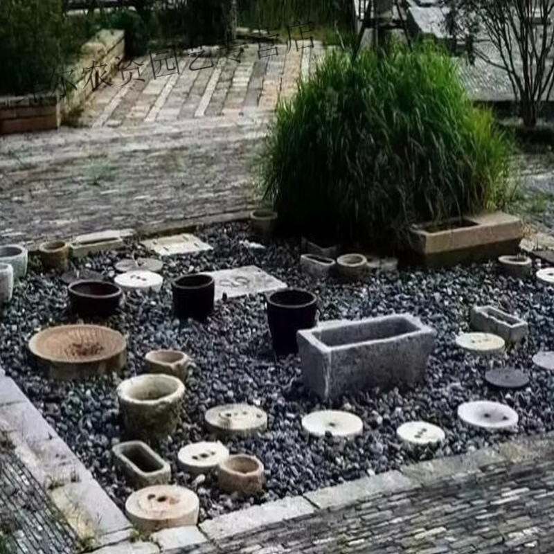 立始黑色砾石直发小石子庭院铺装枯山石小景观石走道砾石 30吨起发 不