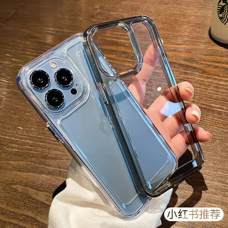 蜜途【优选】太空壳适用苹果16亚克力iPhone15手机壳14pro全包xr透明11防 透明 苹果16