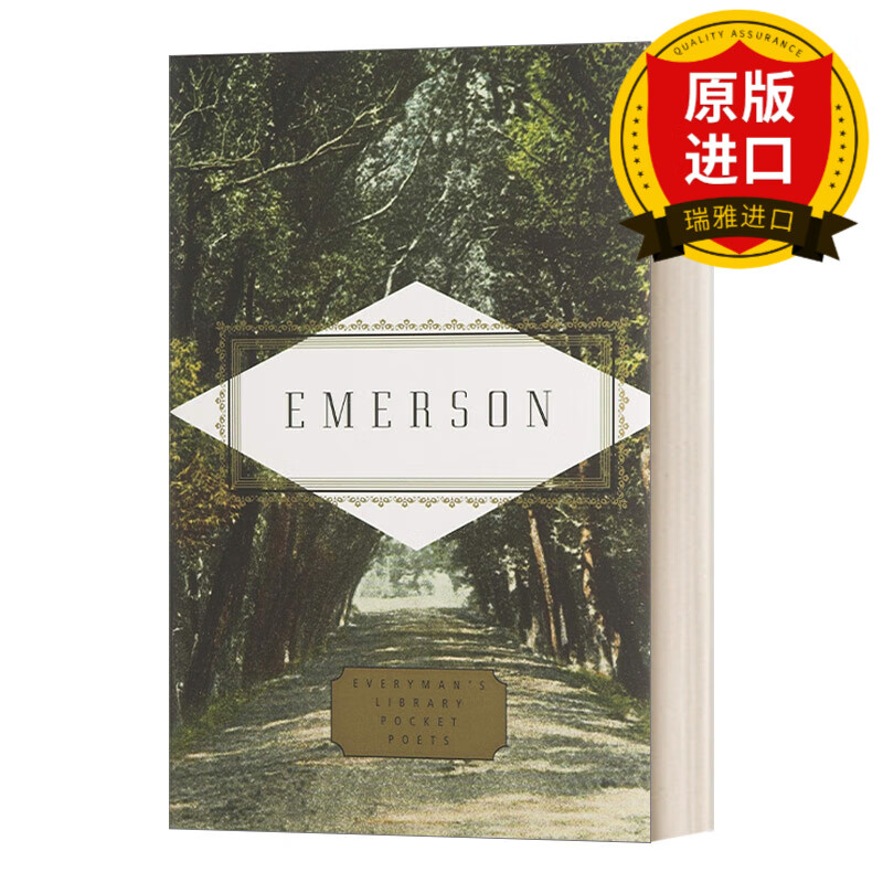 emerson poems 爱默生诗歌选集 everyman精装版 瑞雅进口原版