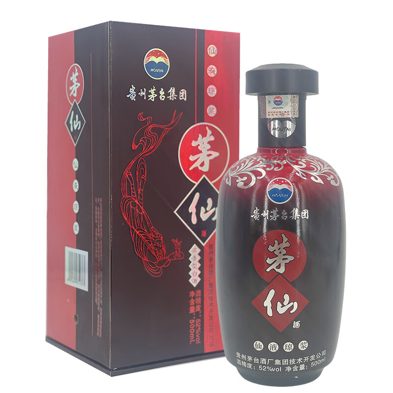 茅台 茅台集团 茅仙酒 52度 飞天仙女图 浓香型 52度 500mL 1瓶 2013年